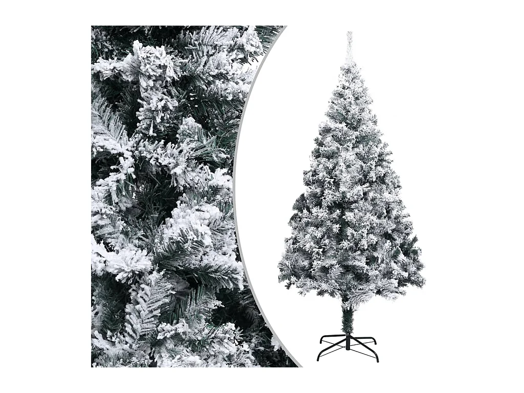 Kunstkerstboom met sneeuw PVC 400 cm groen
