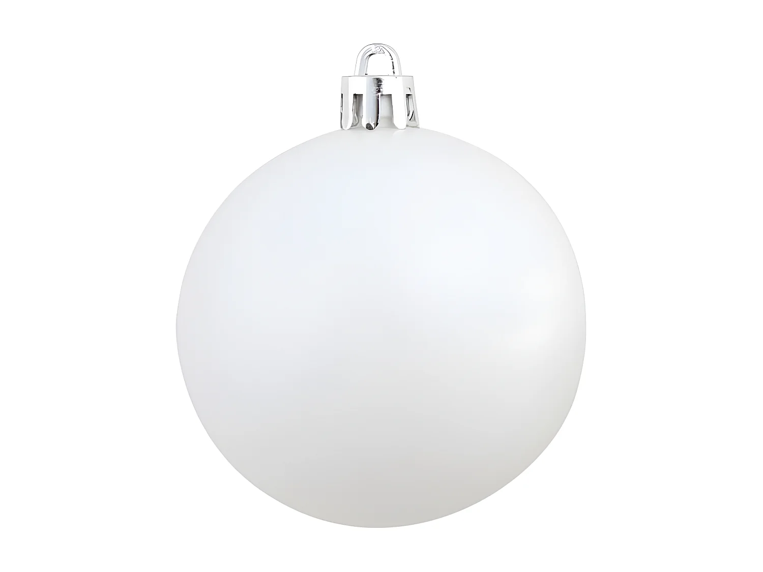 Ensemble de boules de Noël 100 pcs 3/4/6 cm Blanc/Gris