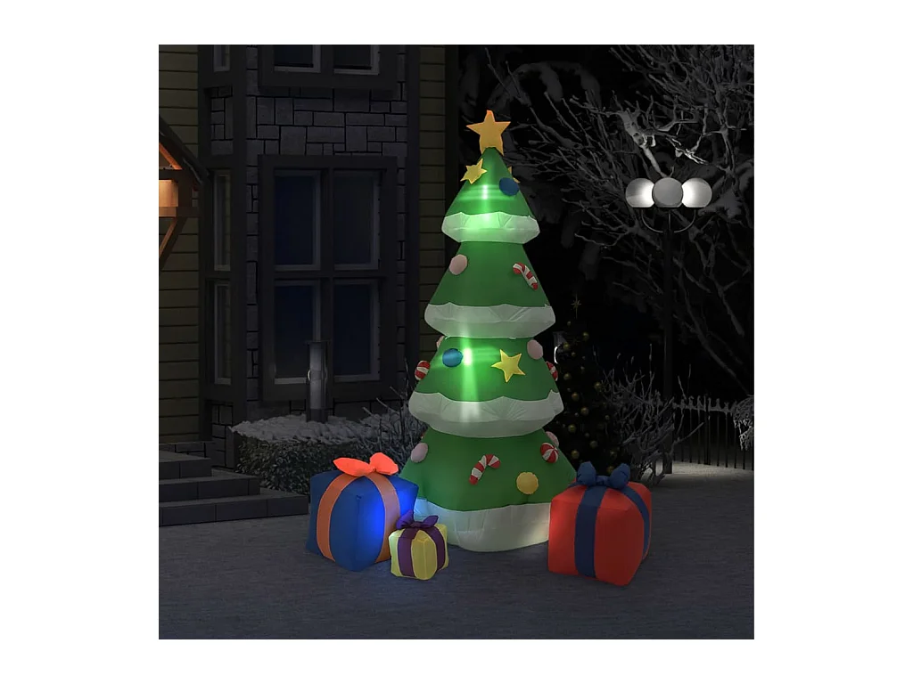 Kerstdecoratie opblaasbaar kerstboom LED binnen/buiten 240 cm
