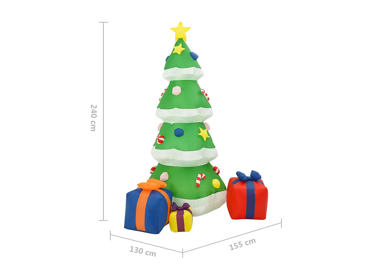 LED Weihnachtsbaum Weihnachtsdeko Indoor Outdoor 240 cm
