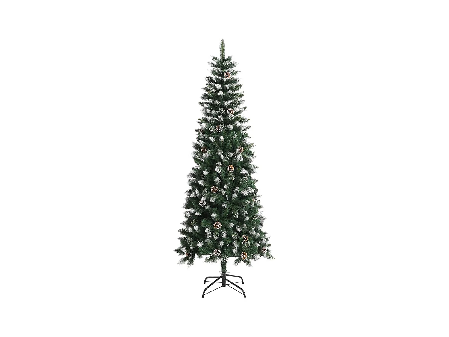 Árvore de Natal artificial com suporte 210 cm PVC verde