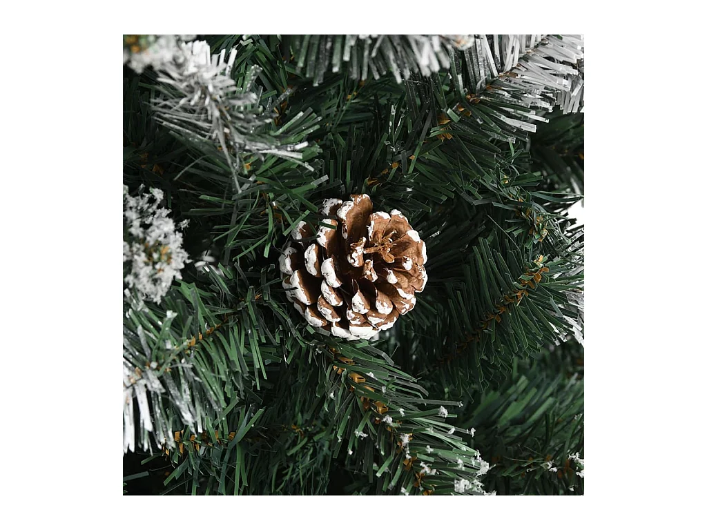 Árvore de Natal artificial com suporte 210 cm PVC verde