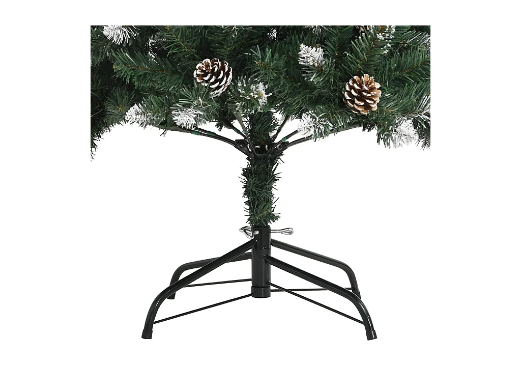 Árvore de Natal artificial com suporte 210 cm PVC verde