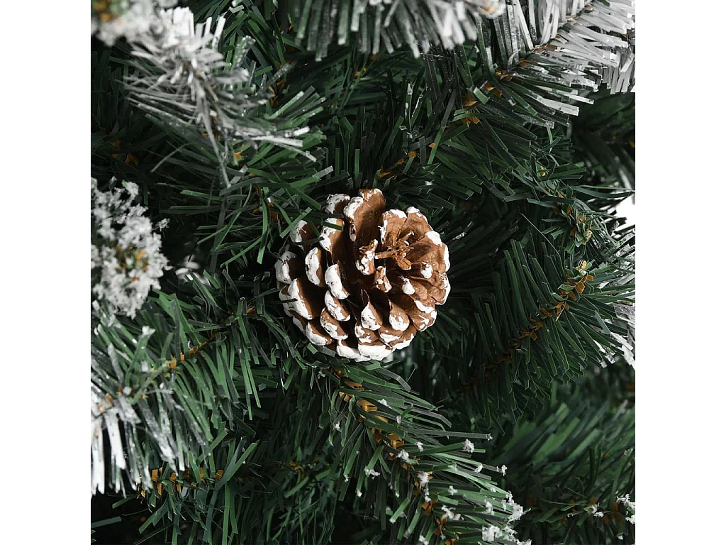 Árvore de Natal artificial com suporte 210 cm PVC verde