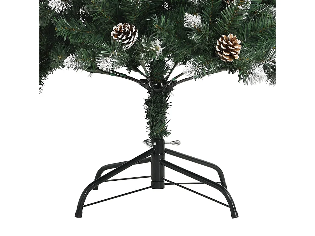 Árvore de Natal artificial com suporte 210 cm PVC verde