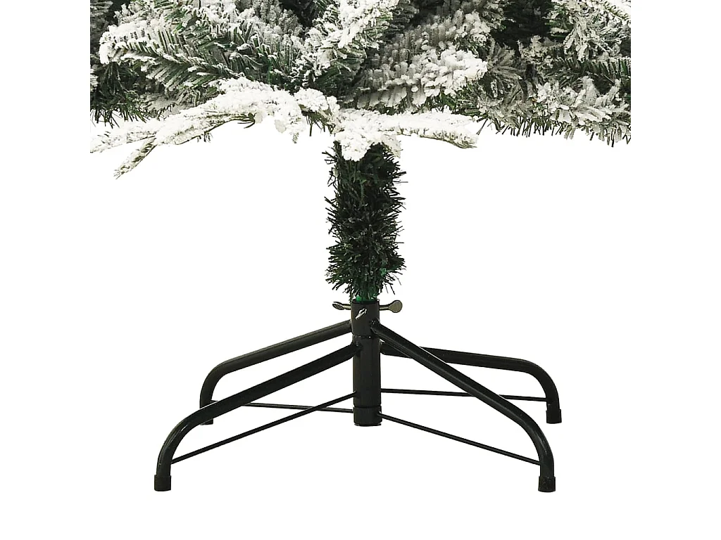 Árvore de Natal artificial com neve 150 cm PVC e PE verde