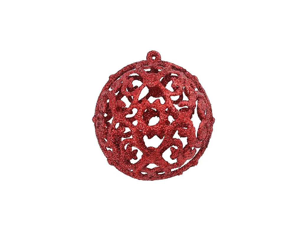 100-delige Kerstballenset 3/4/6 cm rood