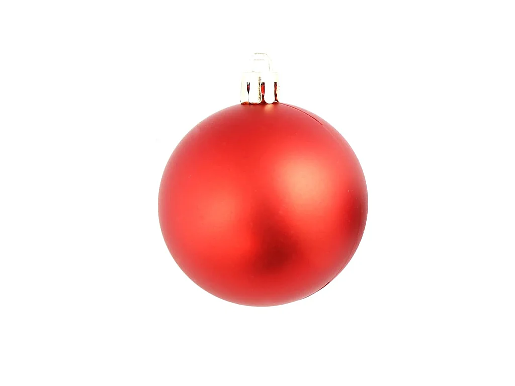 100-delige Kerstballenset 3/4/6 cm rood