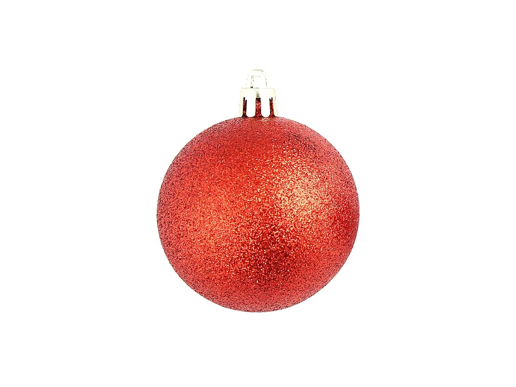 100-delige Kerstballenset 3/4/6 cm rood