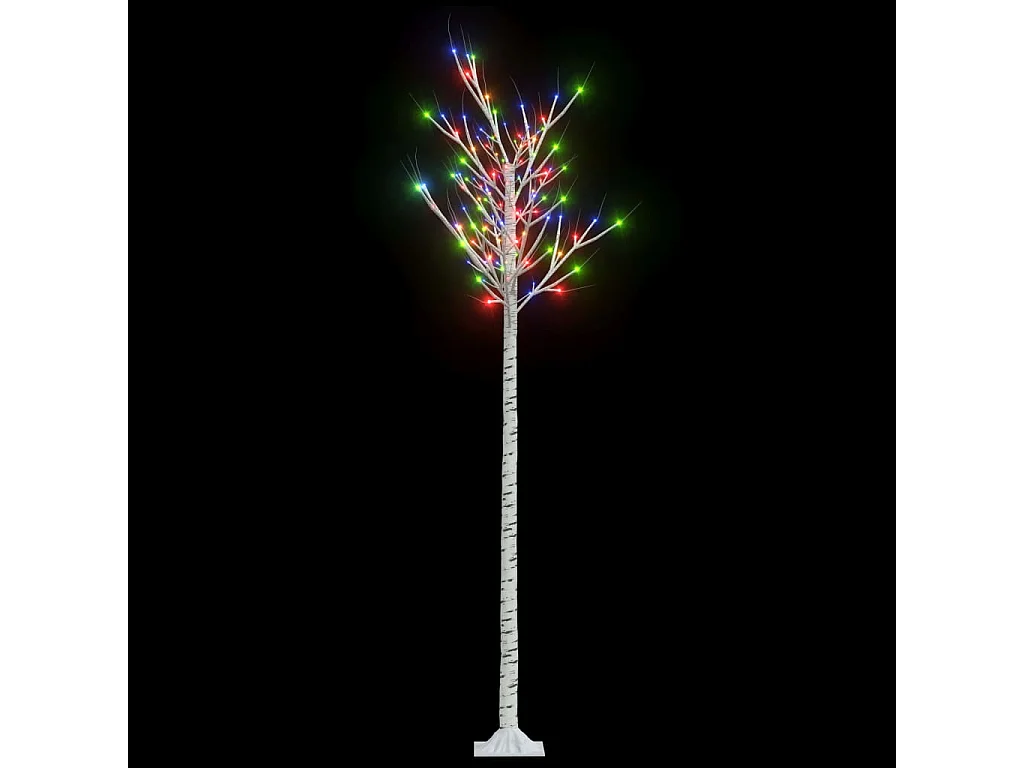 Albero Natale 200 LED 2,2 m Salice Colorato Interno Esterno