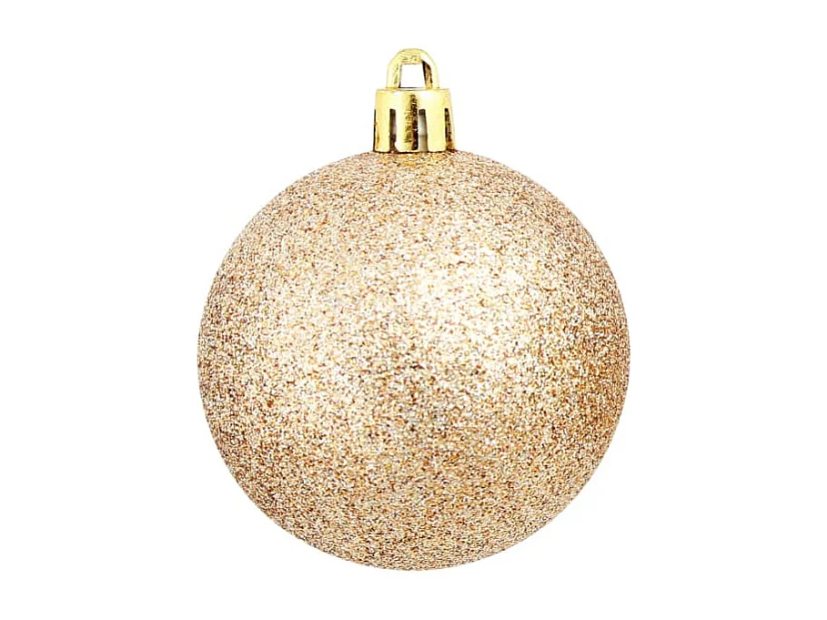 Ensemble de boules de Noël 100 pcs 3/4/6 cm Rose/Doré