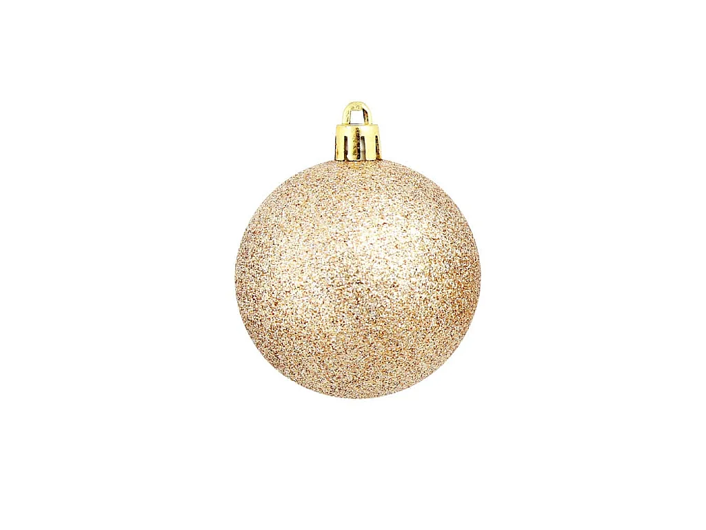 100-delige Kerstballenset 3/4/6 cm rose/goudkleurig