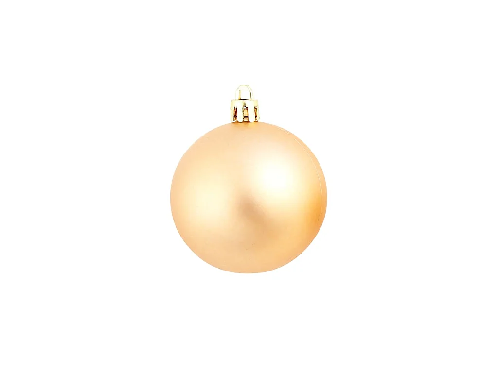 100-delige Kerstballenset 3/4/6 cm rose/goudkleurig