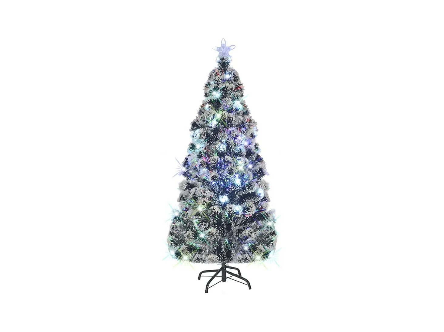 Kerstboom met LED en standaard 180 cm glasvezel