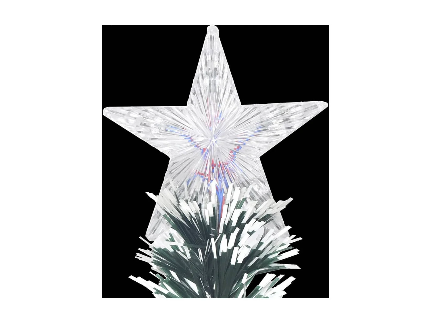 Arbre de Noël pré-éclairé avec support et LED 180 cm fibre optique