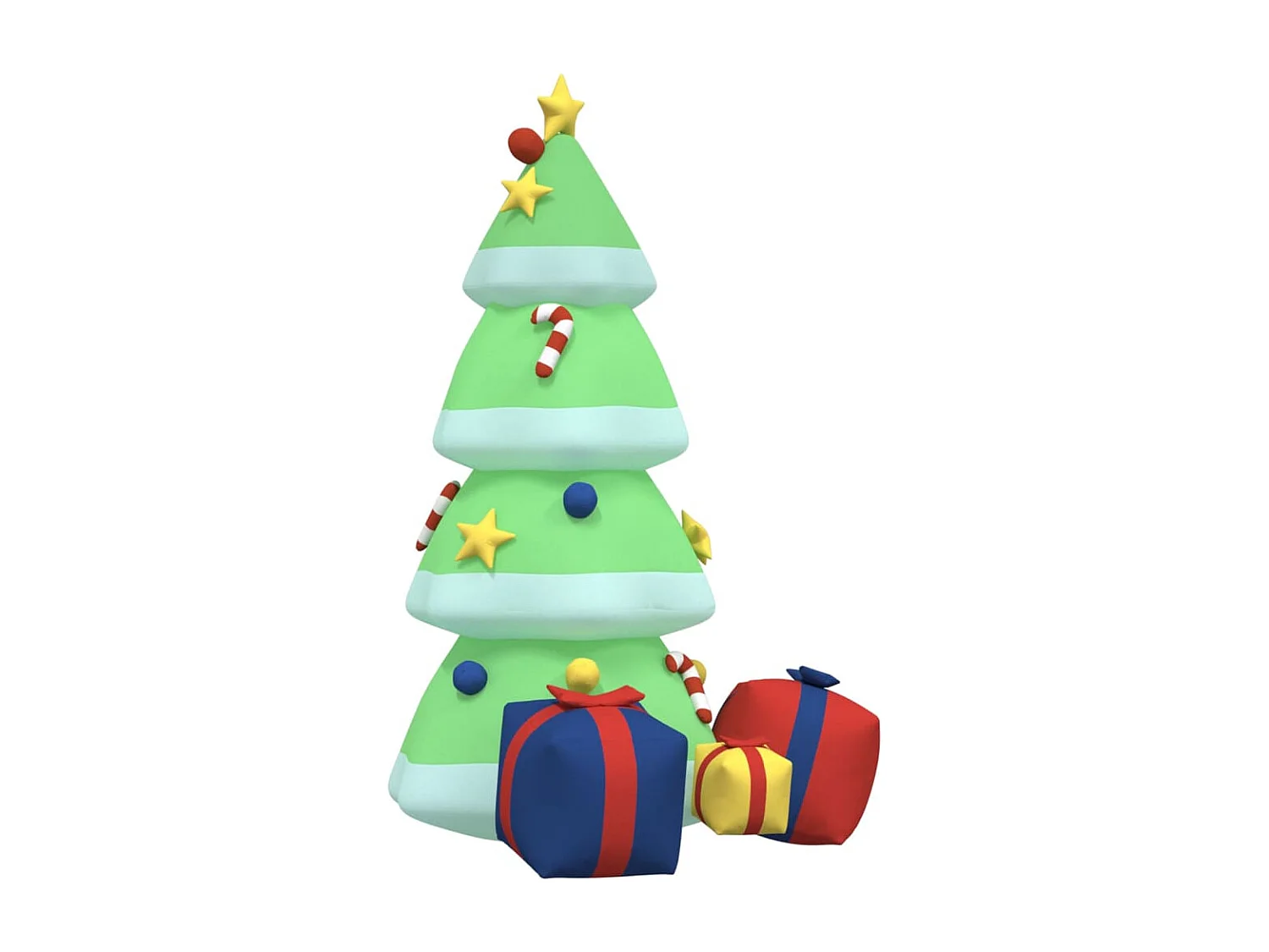 Árvore Natal insuflável com luzes LED 240 cm