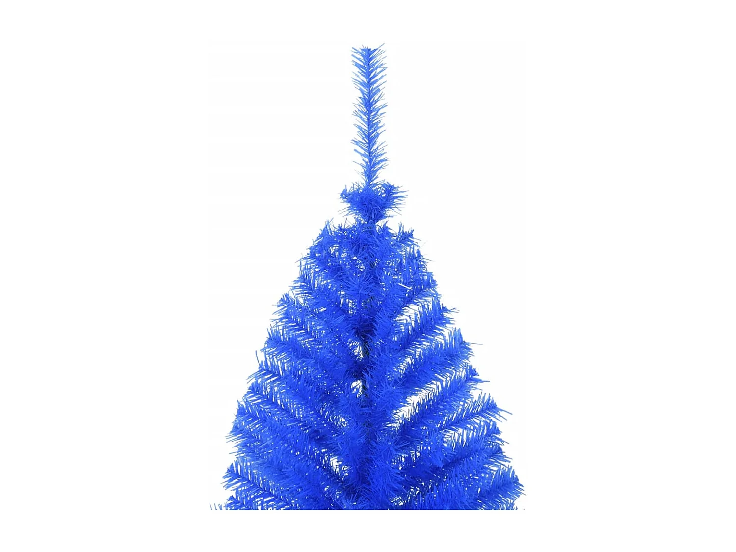Demi sapin de Noël artificiel avec support Bleu 180 cm PVC