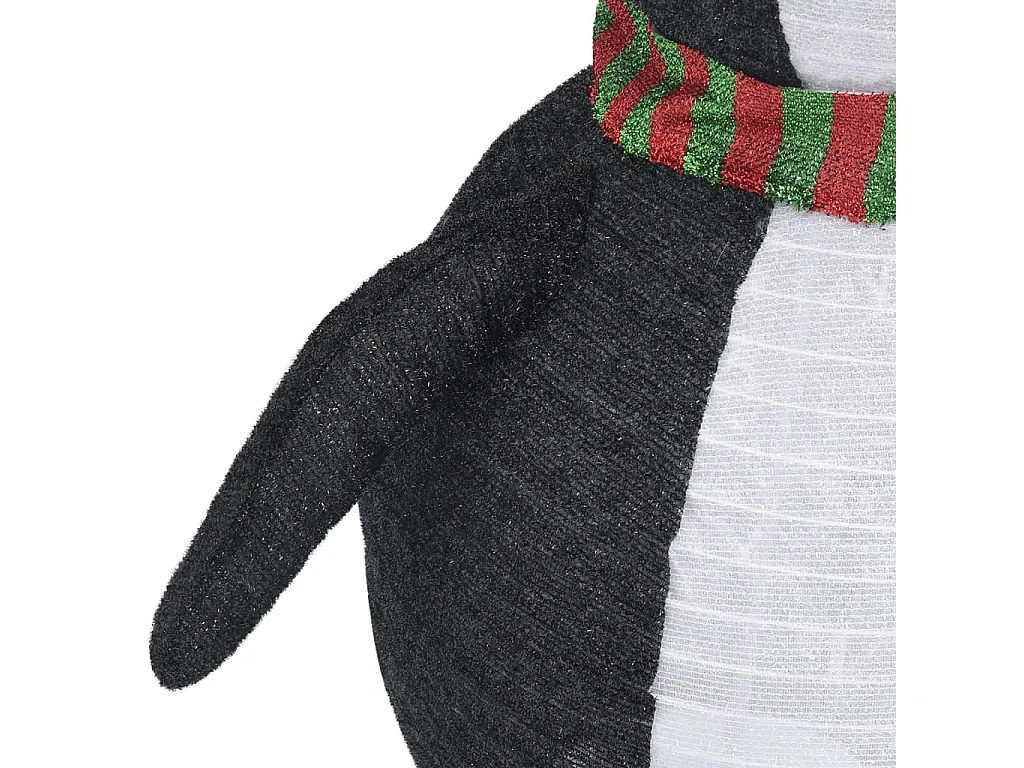 Décoration de Noël pingouin à LED Tissu de luxe 120 cm