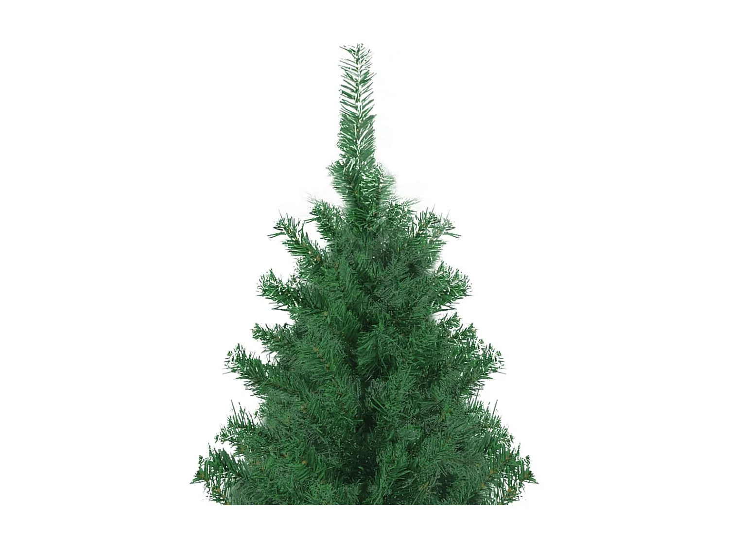 Albero Di Natale Artificiale 120 Cm Con Base, Verde E Bianco Neve, Punte In PVC E Pigne – VidaXL - 2