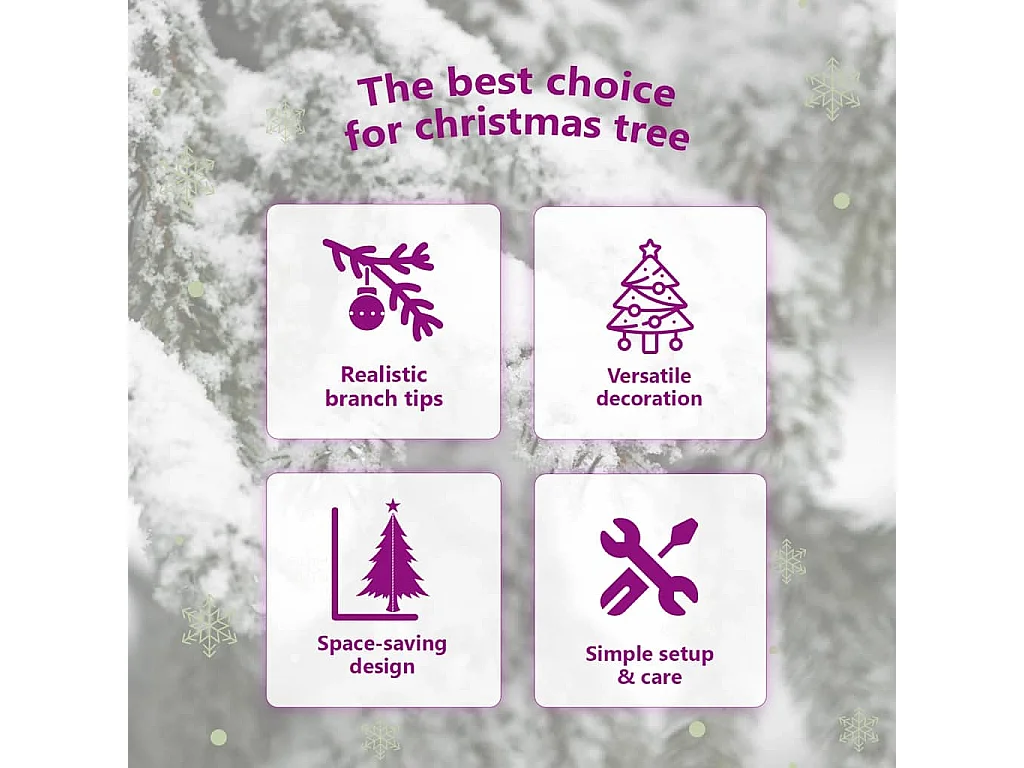 Demi sapin de Noël artificiel avec support Noir 150 cm PVC