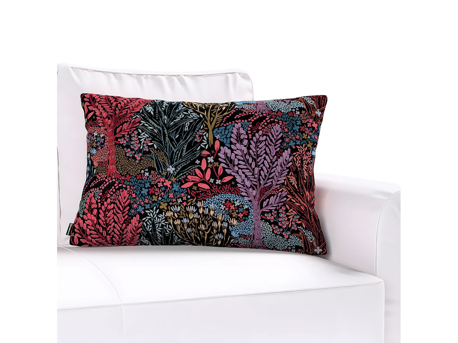 KISSENHÜLLE Intenso schwarz, 47x28 cm