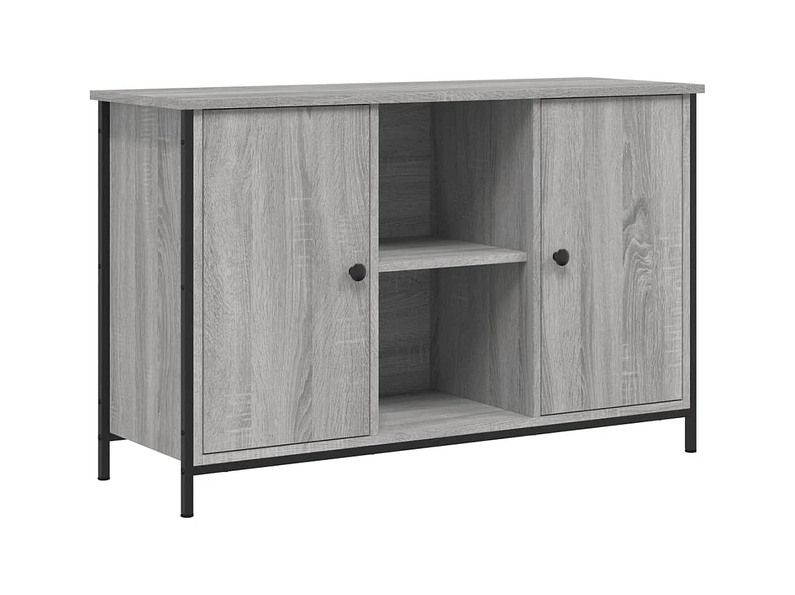 TV-Schrank Grau Sonoma-Eiche 100x35x65 cm Holzwerkstoff