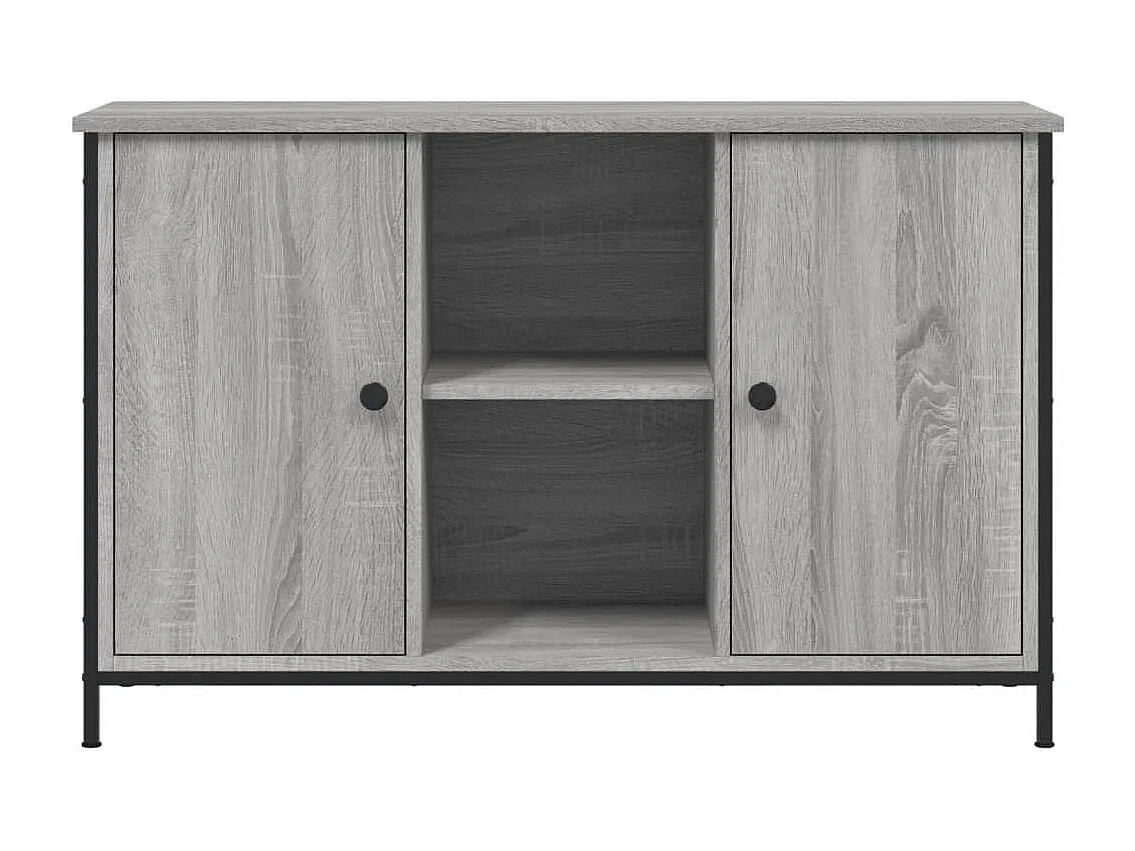 Meuble TV sonoma gris 100x35x65 cm bois d'ingénierie