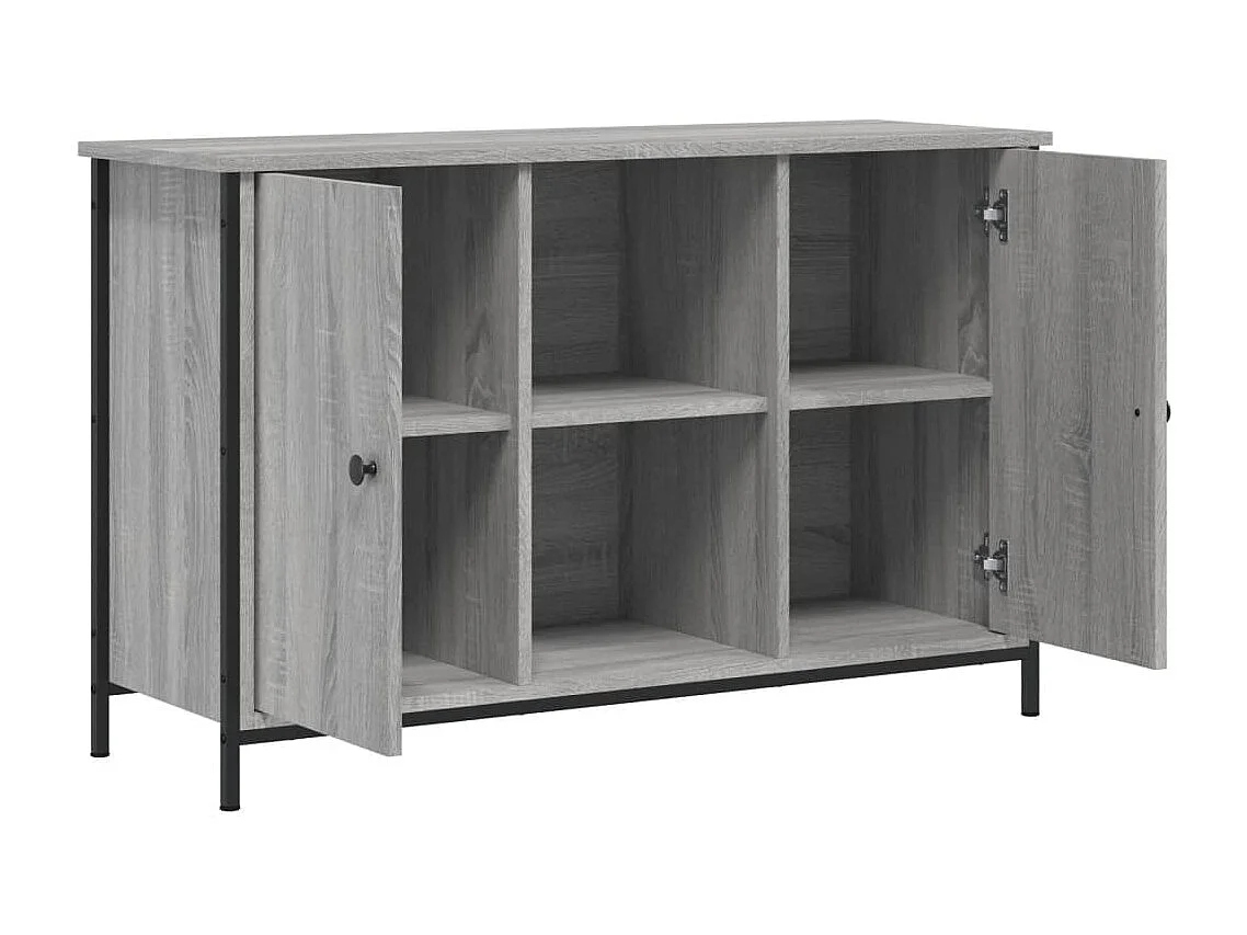Meuble TV sonoma gris 100x35x65 cm bois d'ingénierie