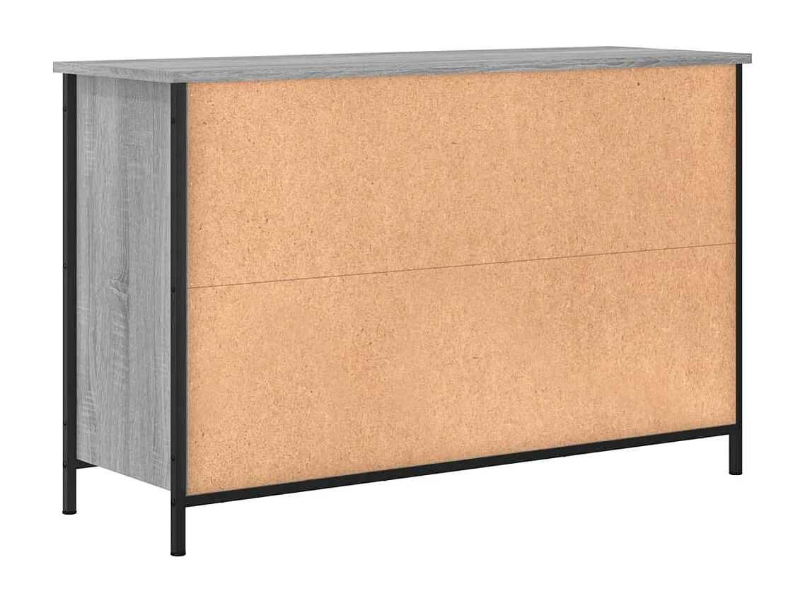 Meuble TV sonoma gris 100x35x65 cm bois d'ingénierie