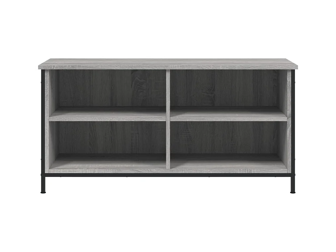 Tv-meubel 100x40x50 cm bewerkt hout grijs sonoma eikenkleurig