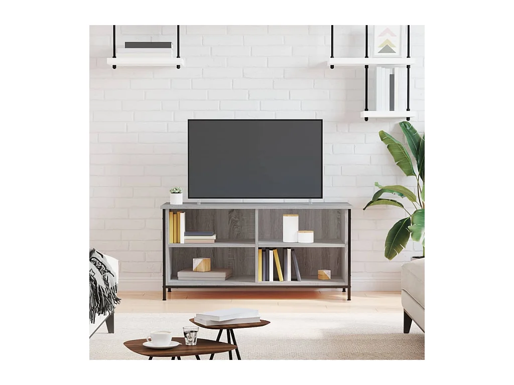 Meuble TV Sonoma gris 100x40x50 cm Bois d'ingénierie