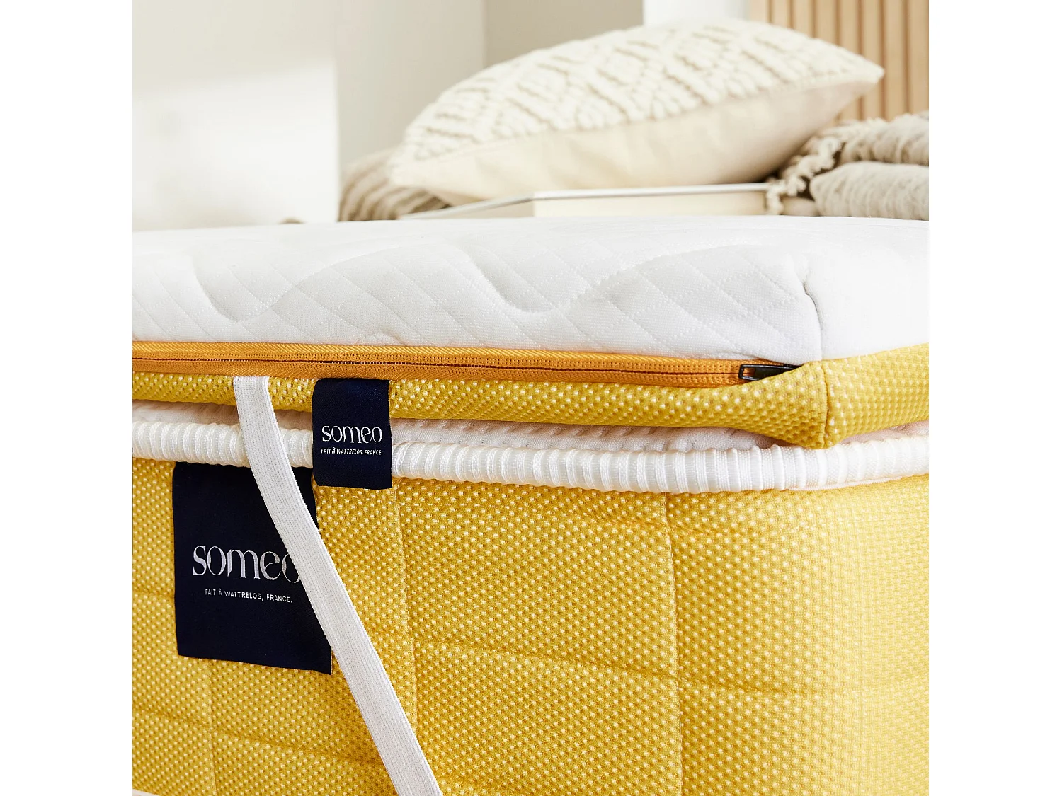 Surmatelas mousse 140x190 ferme Someo Aurore