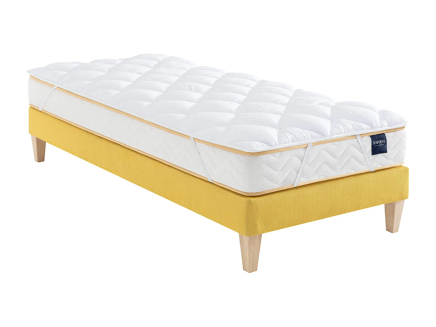 Surmatelas moelleux et respirant 90x190 Someo Aurore