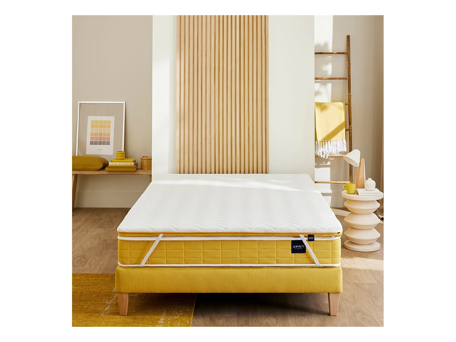 Surmatelas mousse 90x200 ferme Someo Aurore