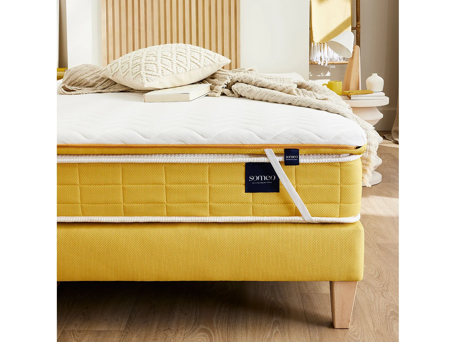 Surmatelas mousse 90x200 ferme Someo Aurore