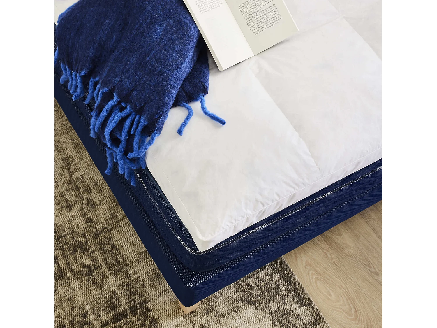 Surmatelas duvet et plumes de canard 180x200 Someo Rêve