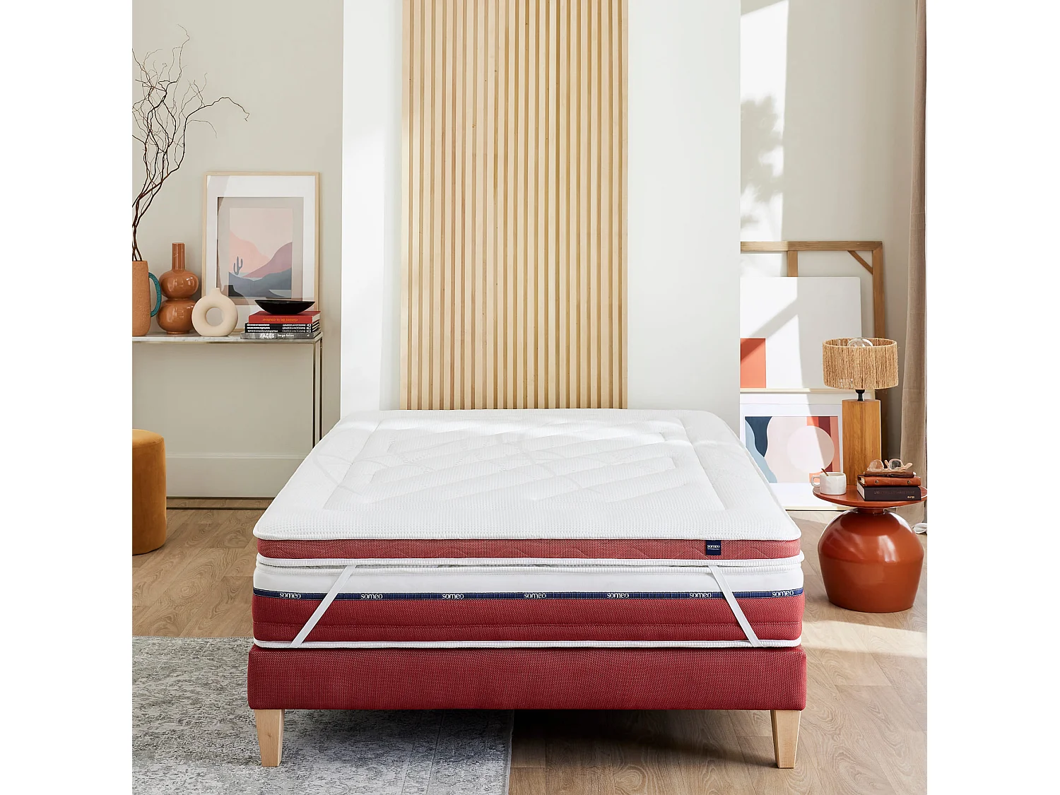 Surmatelas latex 130x190 ferme Someo Crépuscule