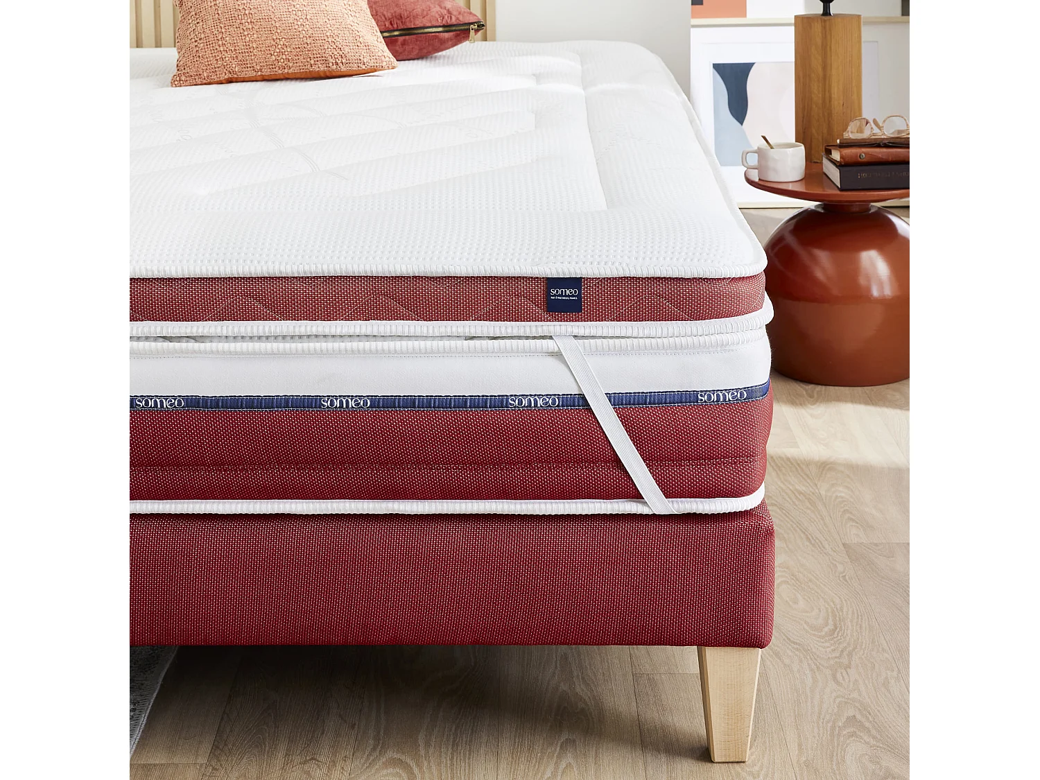 Surmatelas latex 120x190 ferme Someo Crépuscule