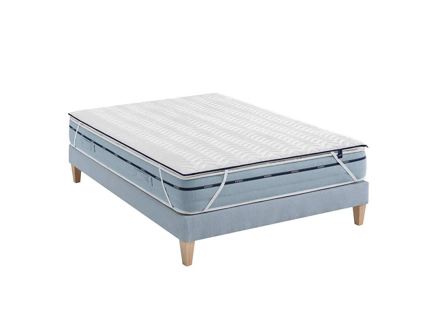 Surmatelas mémoire de forme 130x190 5 cm Someo Songe