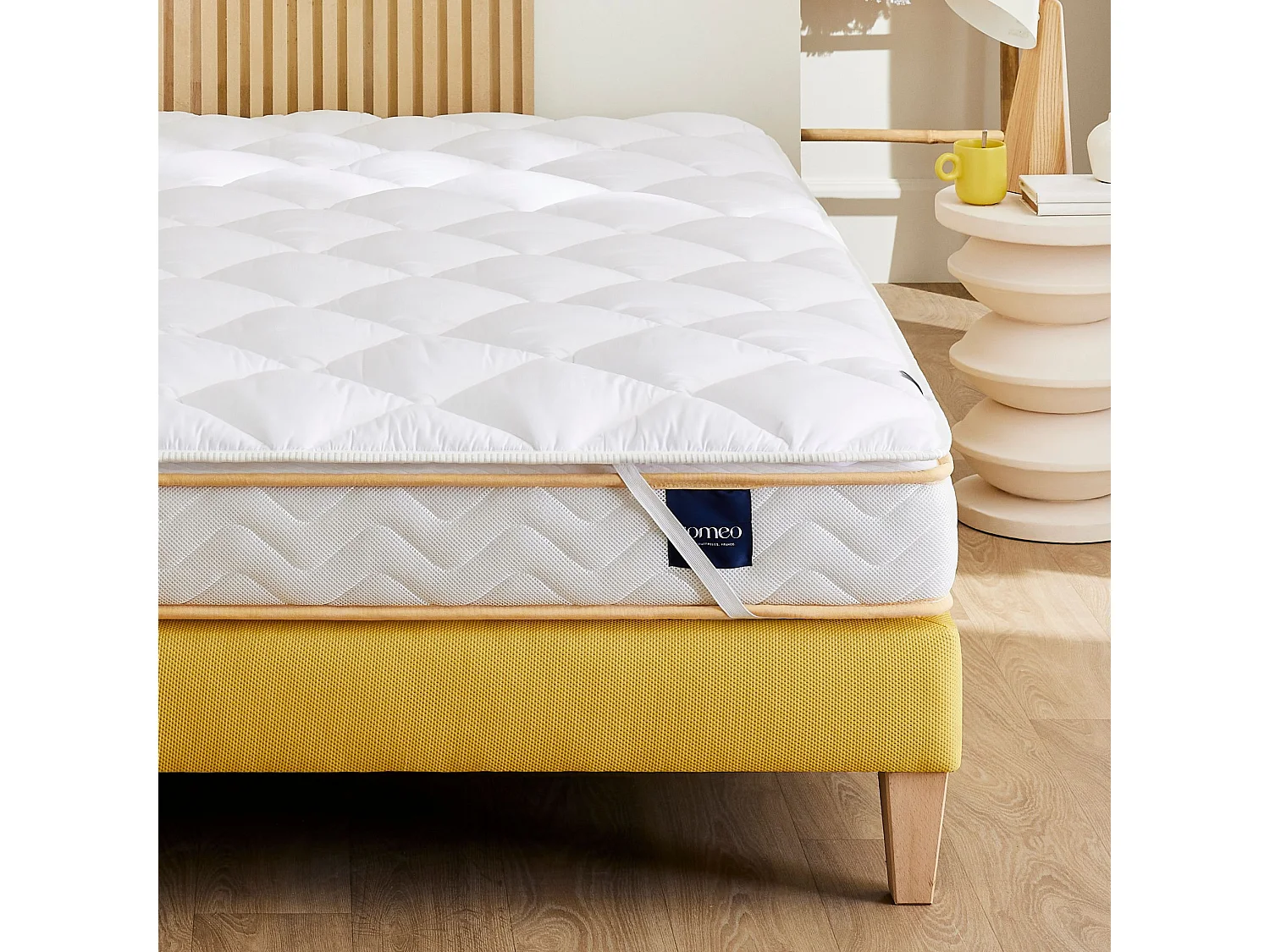 Surmatelas moelleux et respirant 120x200 Someo Aurore