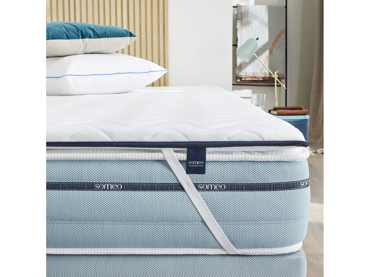 Surmatelas mémoire de forme 120x200 5 cm Someo Songe
