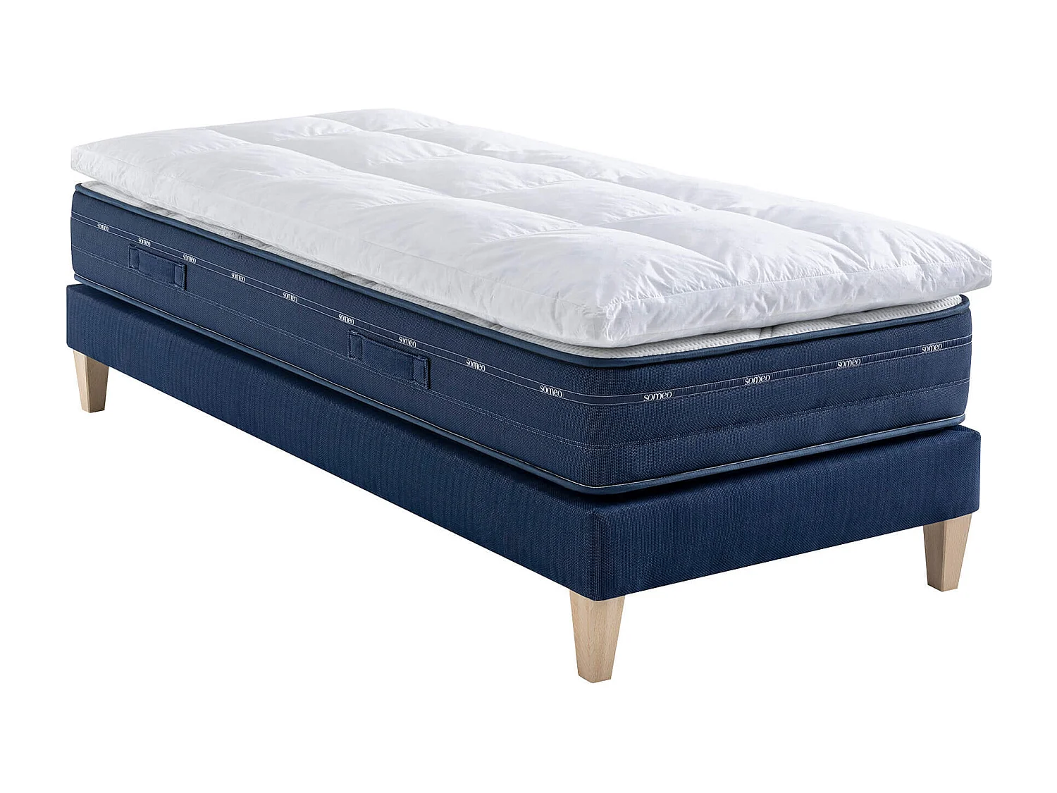 Surmatelas duvet et plumes de canard 90x200 Someo Rêve