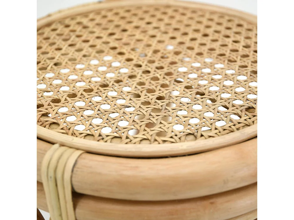 Chaise enfant en rotin naturel et cannage Bogiwo