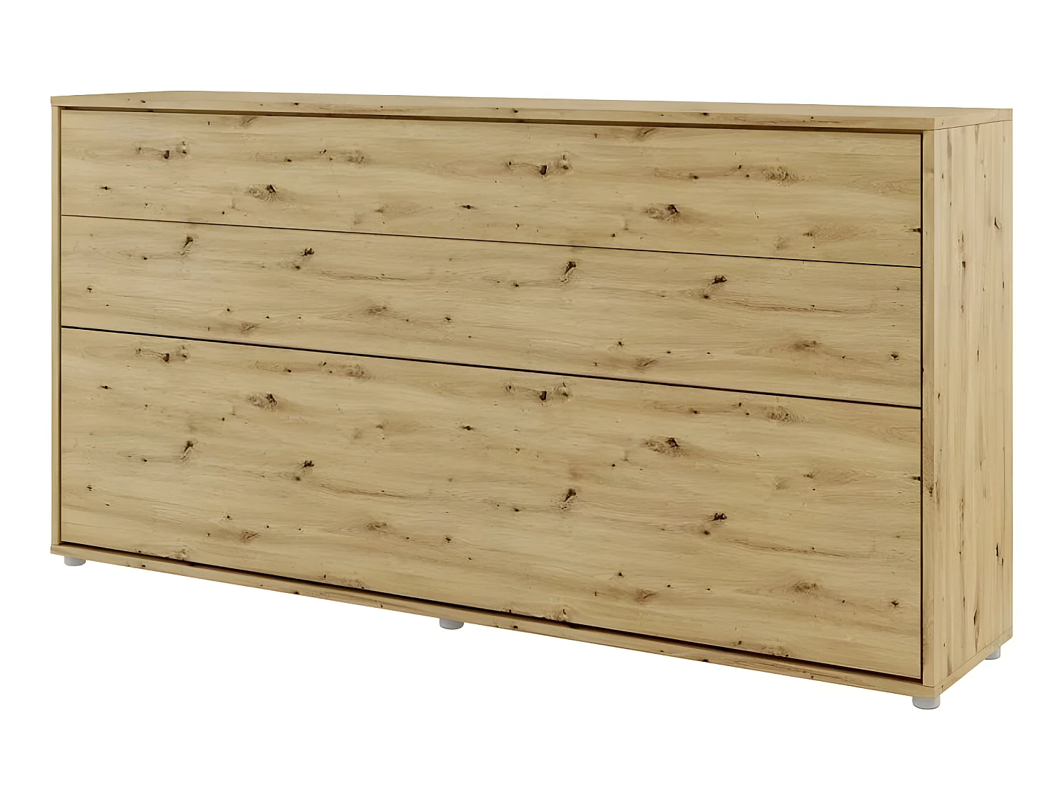 Lenart Armoire Lit escamotable Horizontal 90x200 cm Chêne artisan Lit Rabattable Lit Mural"Consus"