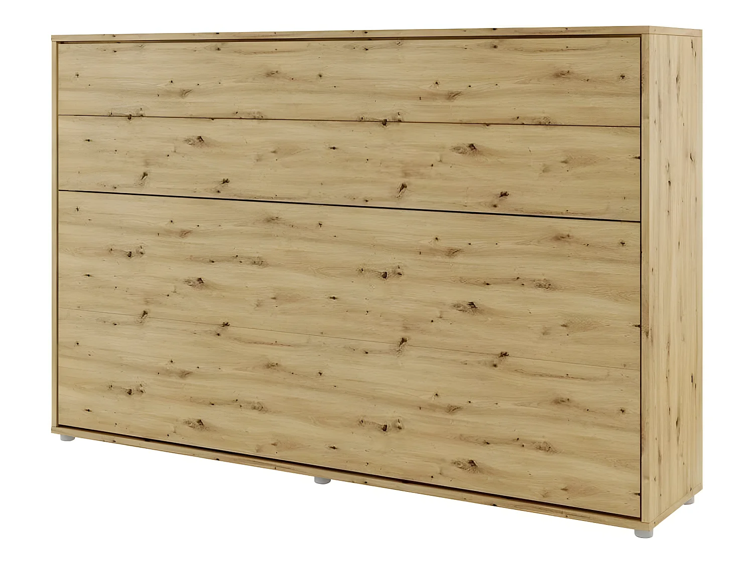 Lenart Armoire Lit escamotable Horizontal 120x200 cm Chêne artisan Lit Rabattable Lit Mural"Consus"