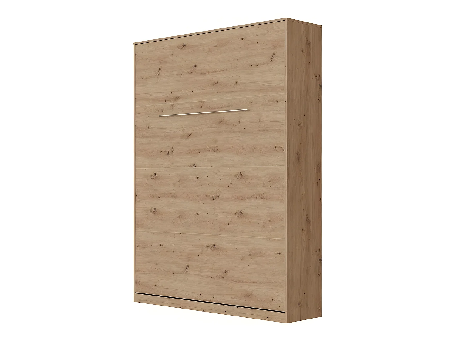 Armoire Lit escamotable 140x200cm Lit Rabattable Lit Mural Supérieur Vertical Chêne Sauvage/Chêne Sauvage