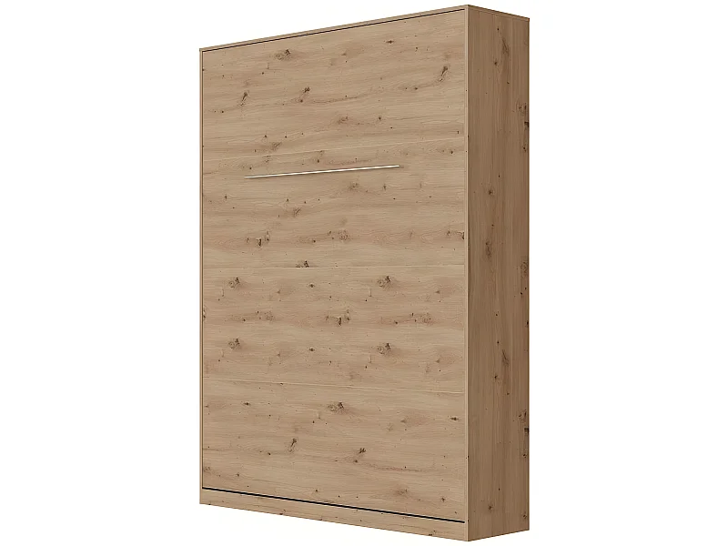 Armoire Lit escamotable 140x200cm Lit Rabattable Lit Mural Supérieur Vertical Chêne Sauvage/Chêne Sauvage
