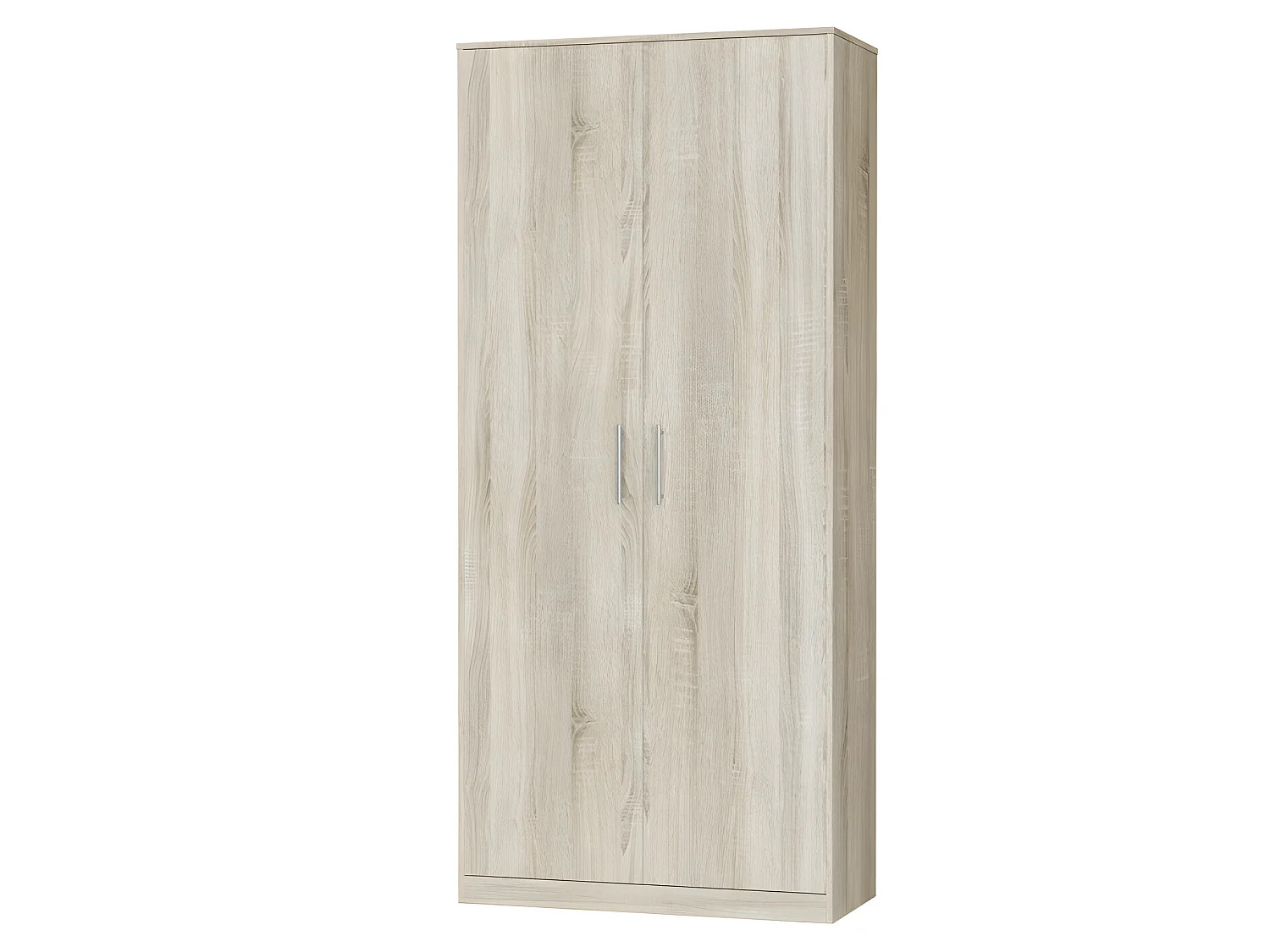 Lit escamotable +2 Placards Vertical 120x200+(80x2)cm Lit Rabattable Lit Mural Standard Chêne Sonoma /Chêne Sonoma