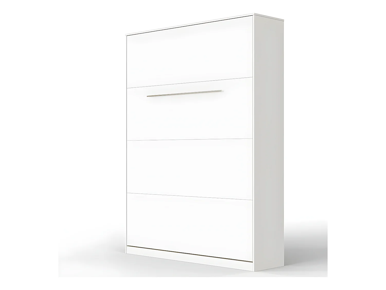Armoire Lit escamotable 140x200cm Lit Rabattable Lit Mural Supérieur Vertical Blanc/blanc