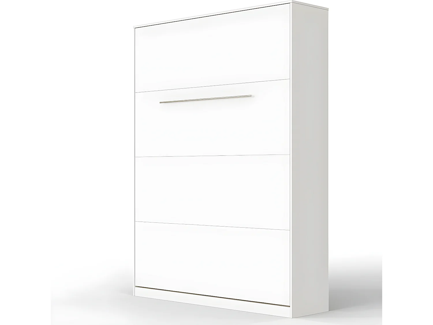 Armoire Lit escamotable 140x200cm Lit Rabattable Lit Mural Supérieur Vertical Blanc/blanc